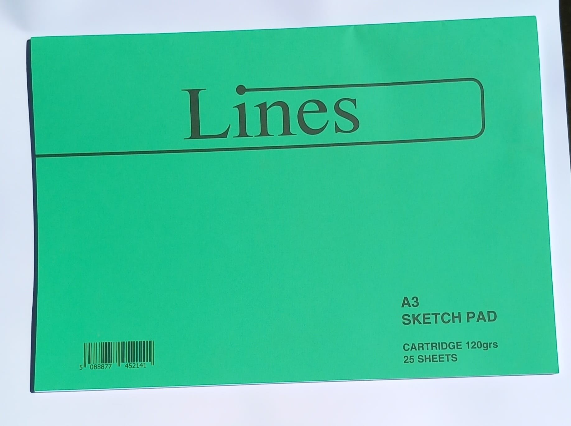 Lines Collection (g9)- Sketch Pad - 50 pgs -  A3 ( x 15 )