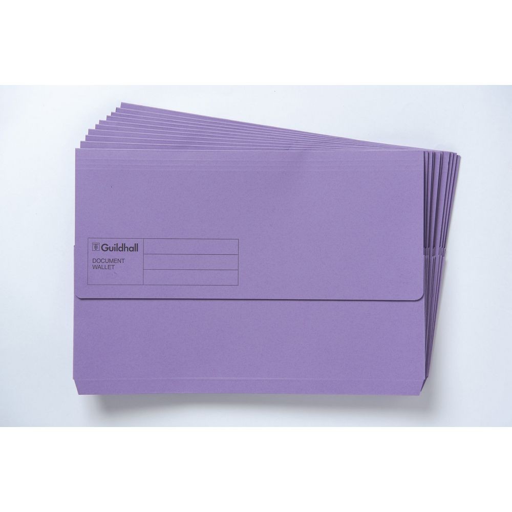 Document Wallet - Guildhall - F/C Purple