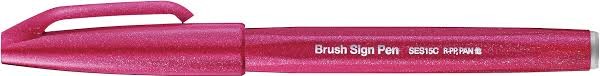 Pentel - Brush Sign Pen - Burgundy 