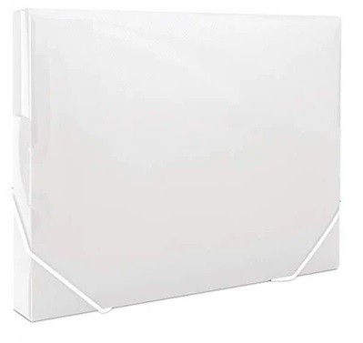 Elastic BoxFile PVC 30mm Spine - CLEAR