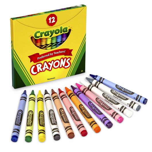 Crayola WAX Crayons x 12