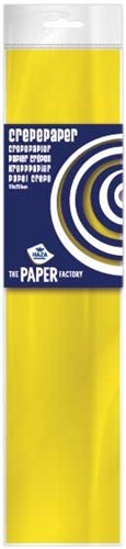 Crepe Paper size 250 x 50 pack x 10 Yellow 