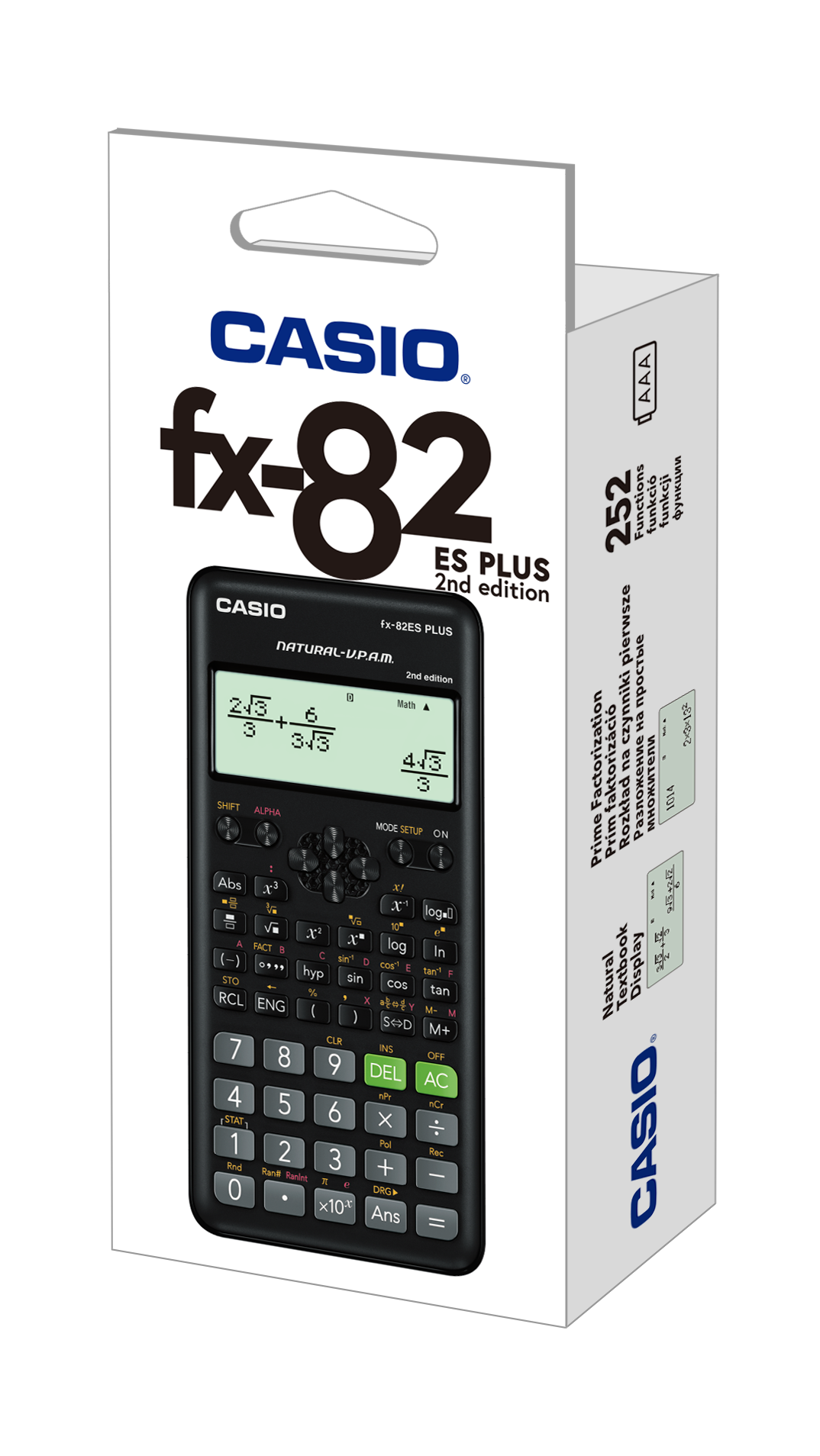 CASIO calculator (b) FX-82ES PLUS-2 - 252 F
