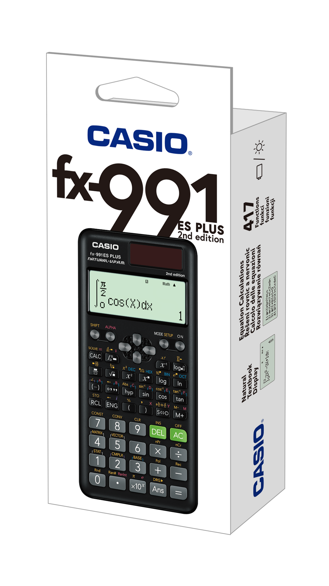 CASIO calculator (f) FX-991 ES PLUS - 417 F - 2 Way