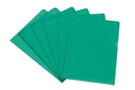 L-Shape Folders 120 Microns - Green