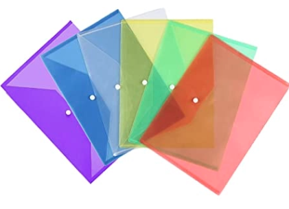 Button Wallet A5 size 250 x 180 --- ( Translucent )