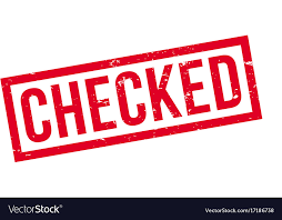 Rubber Stamp ( Checked ) 