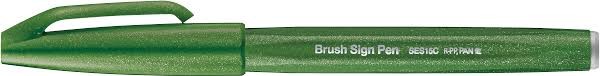 Pentel - Brush Sign Pen - Olive Green