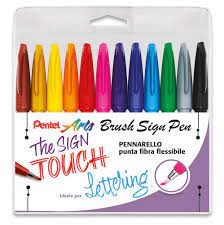 Pentel - Brush Sign Pen - ( Pastel Set )