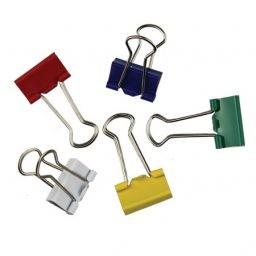Fold Back Clips Size 32mm - Coloured ( x10 )