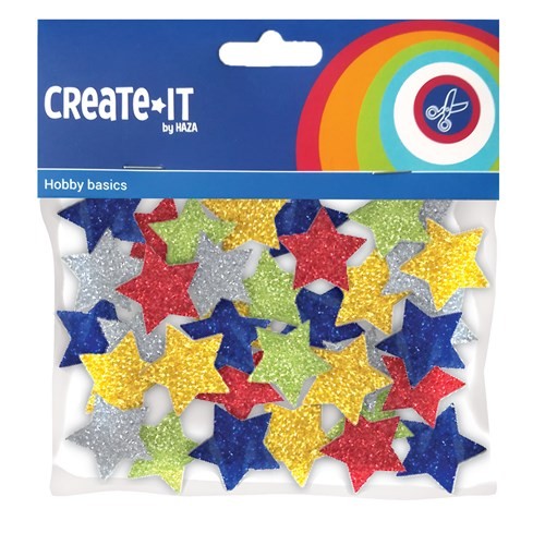 Foam Stars Glitter ( 1  x 5 )