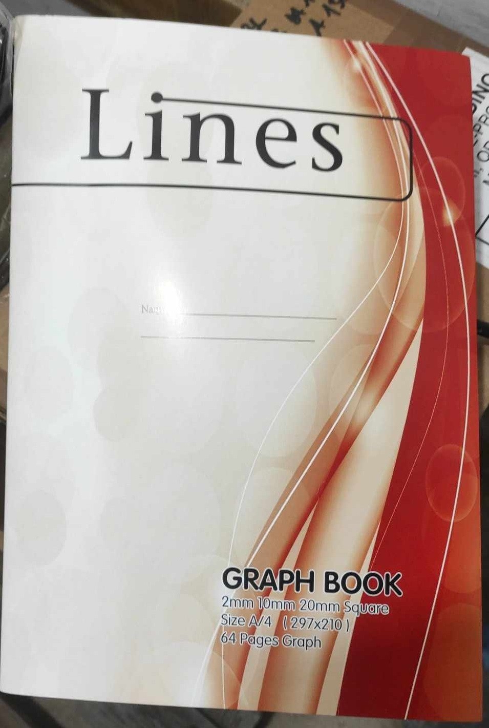 Lines Collection (g33) - Graph Book - A4 ( x 20 )