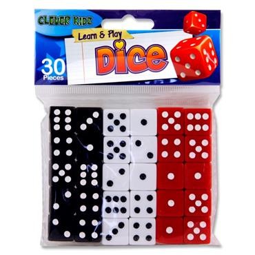 Dice - Pkt.30 16mm - Dots