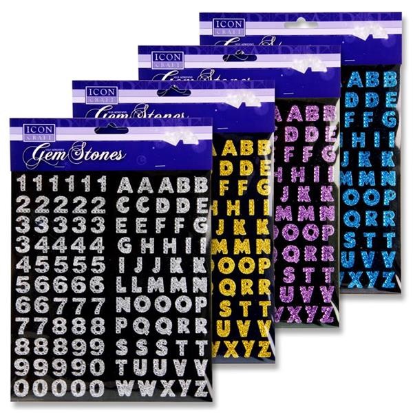 Icon Craft Card - Gem Stone - Num and Letters