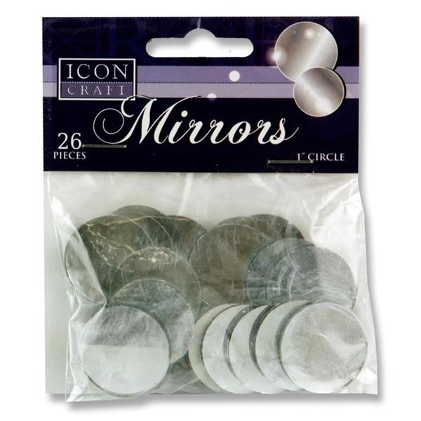 Round Mirrors - Icon Craft Pkt.26 1"