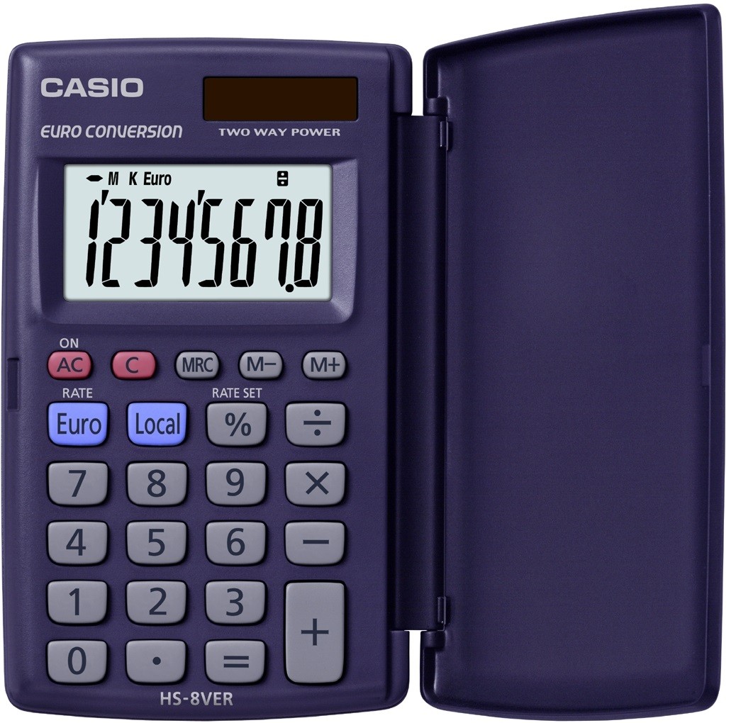 CASIO calculator (n) Pocket Size - Solar/Euro/Flap