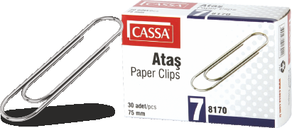 Paper Clips 75mm - x 30 pcs CASSA 