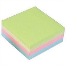 Sticky Notes Size 76mm x 76mm Cube Pastel - FISCO