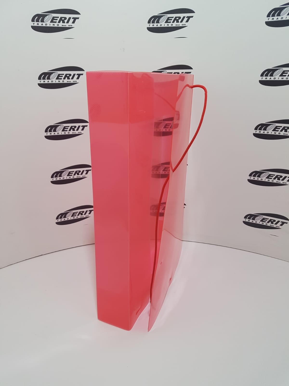 Elastic BoxFile PVC 50mm Spine - RED
