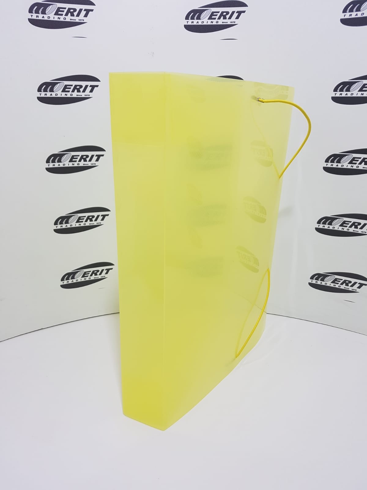 Elastic BoxFile PVC 50mm Spine - YELLOW