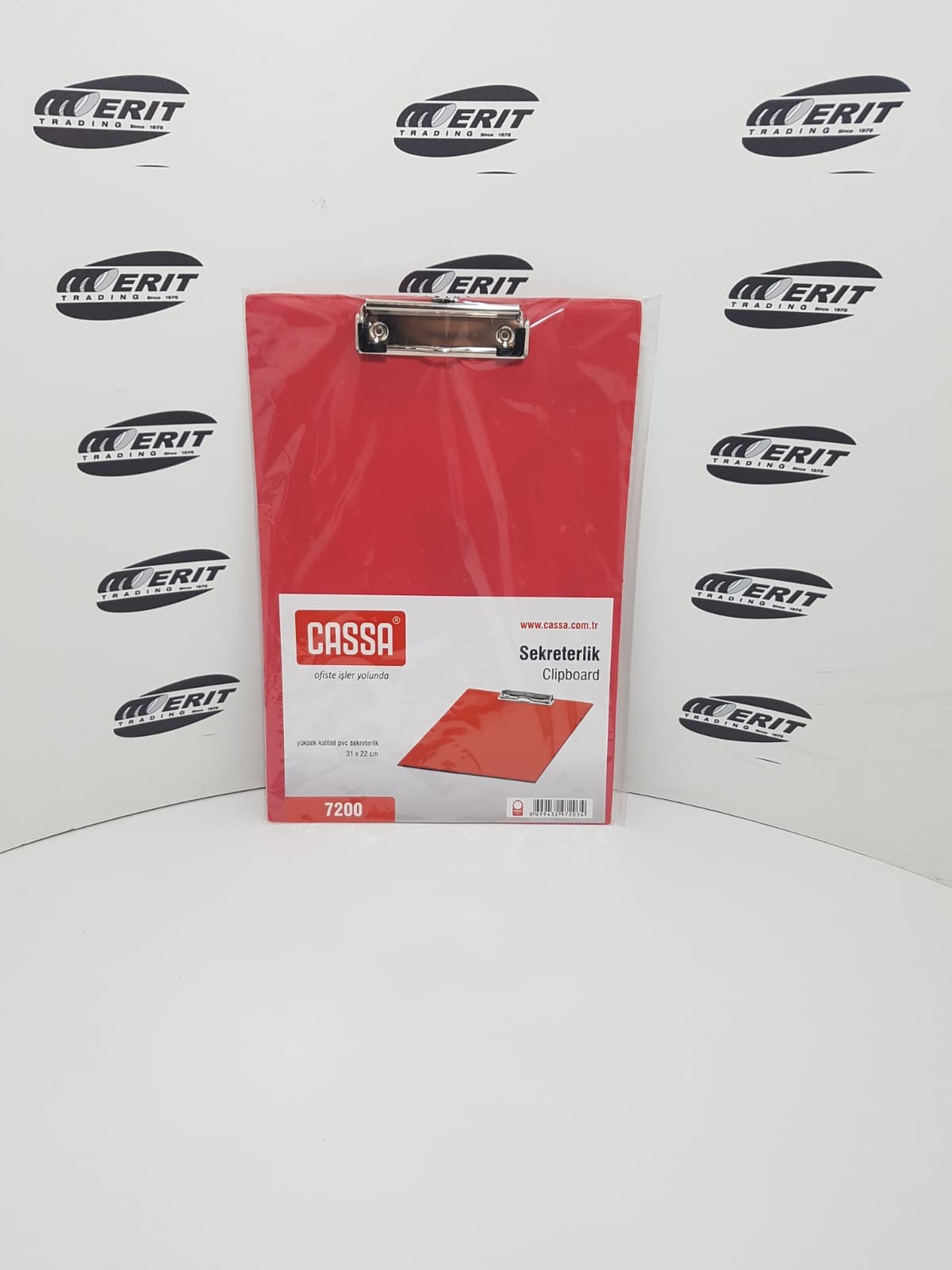 Clip Board Single Red - CASSA