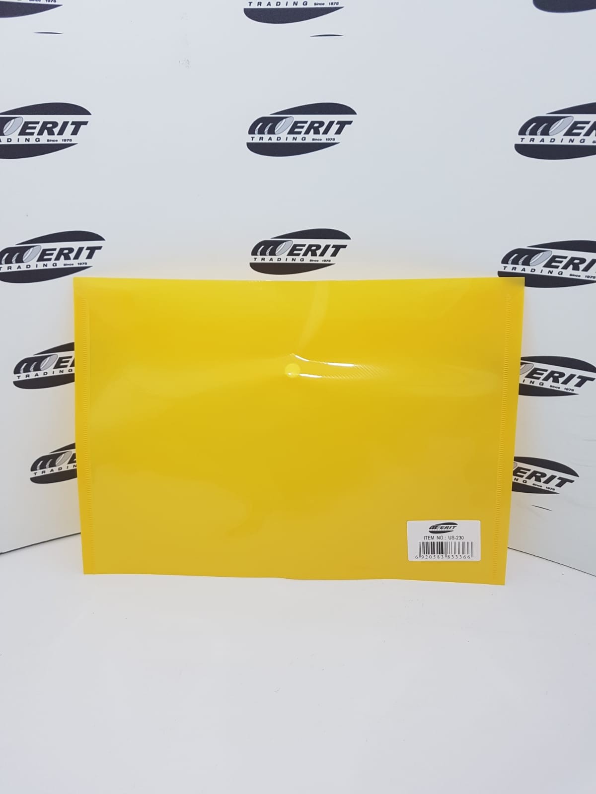 Button Wallet A4 size 330 x 237 - ( YELLOW )