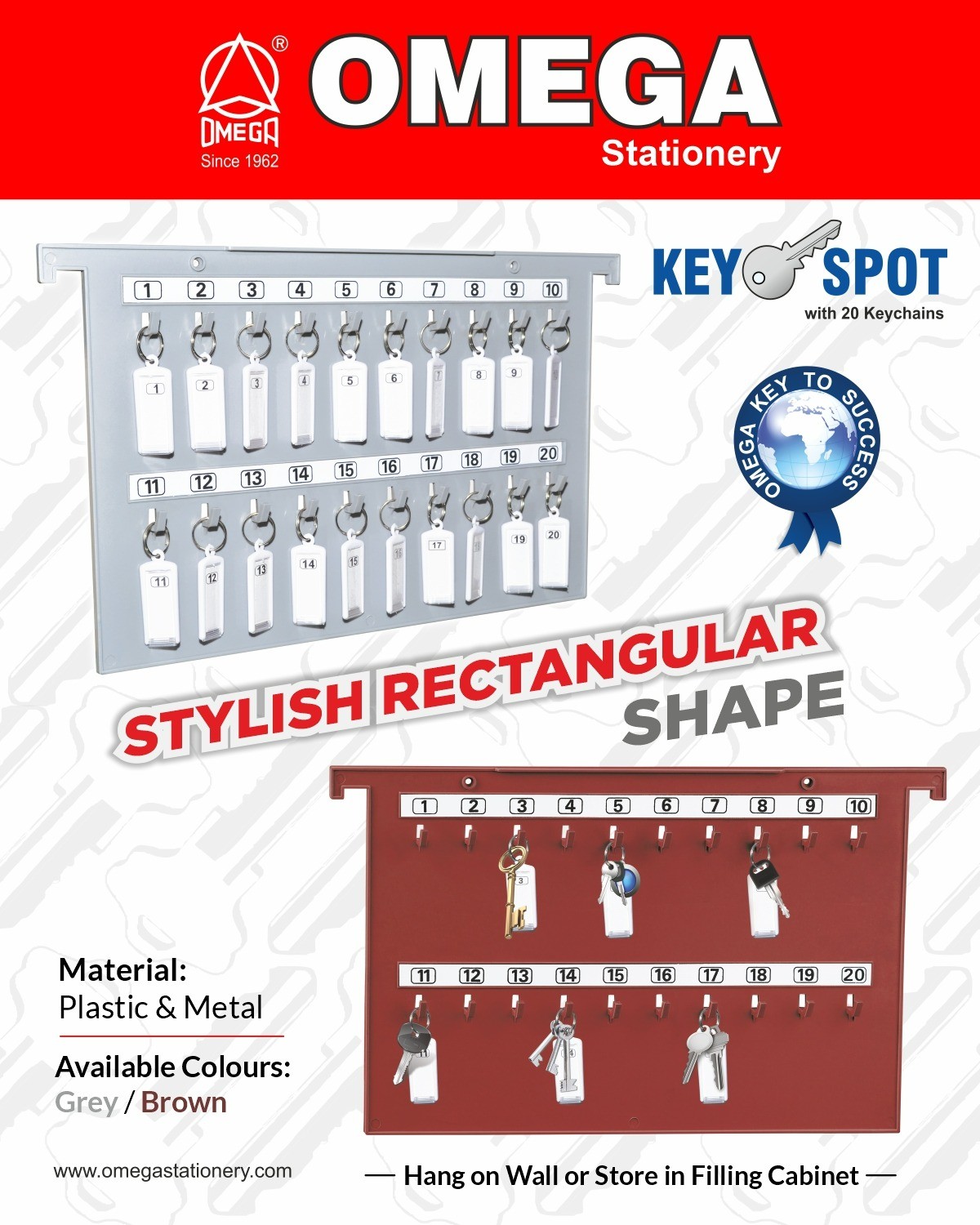 Key Fobs Assorted - ( X 50 ) - OMEGA