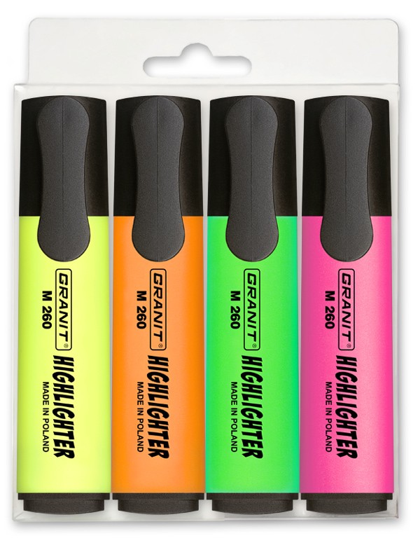 Highlighters Assorted ( x 4 )