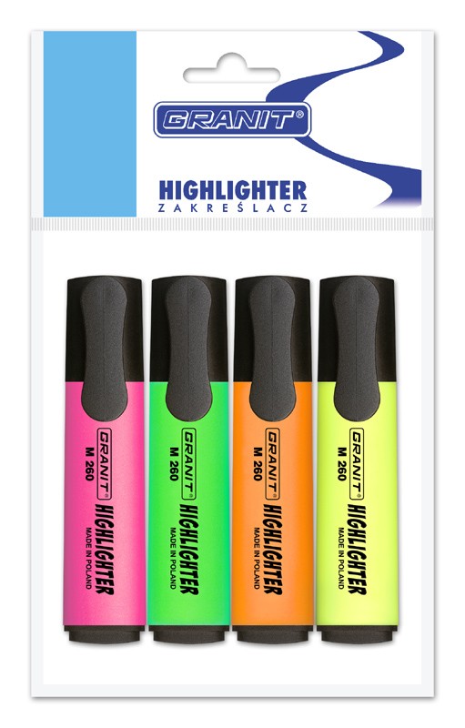 Highlighters Assorted ( x 4 )