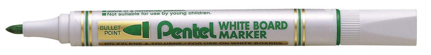 Pentel - White Board Markers - Eco - Green Medium ( x 12 )