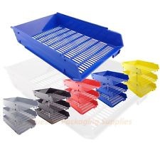 Desk Trays Plastic F/C Red