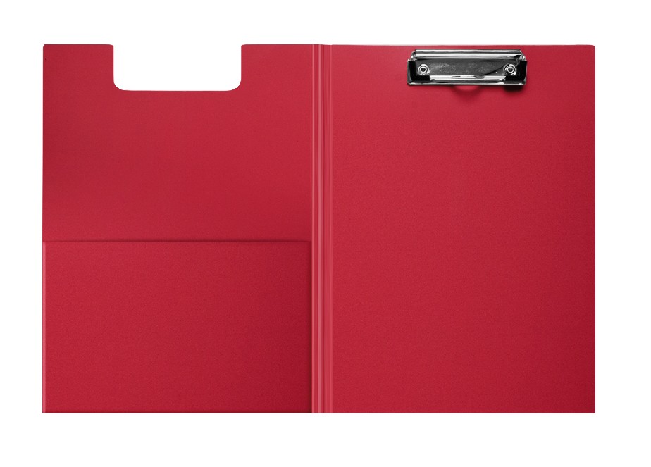 Clip Board Fold Over - RED - CHN