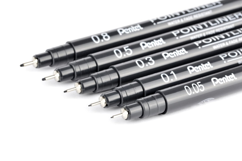 Pentel - Fine Liners - 0.1 mm