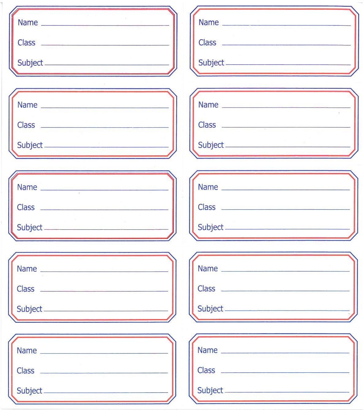 Labels - ( x 200 )