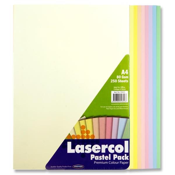Premier - Photo Copy Paper 80gsm A4 Pastel Ass ( x 250 )