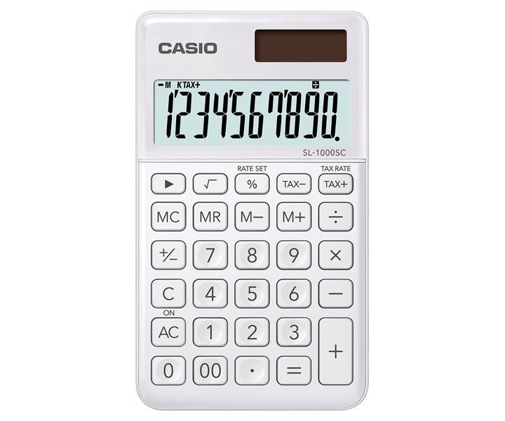 CASIO calculator 10 digits - Solar - With TAX Rate