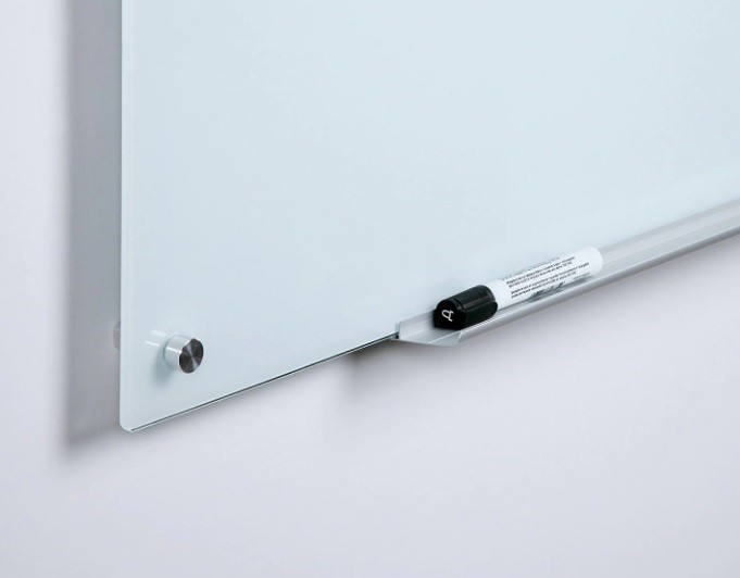 Magnetic Glass White Board - WHITE - size 1883 X 1053