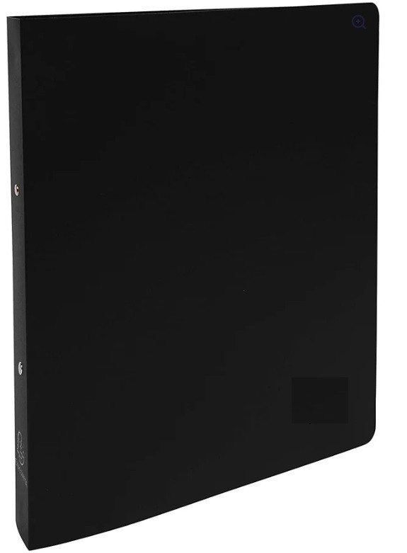 Soft Files PVC with Front Pocket 30mm Ring ( BLACK )