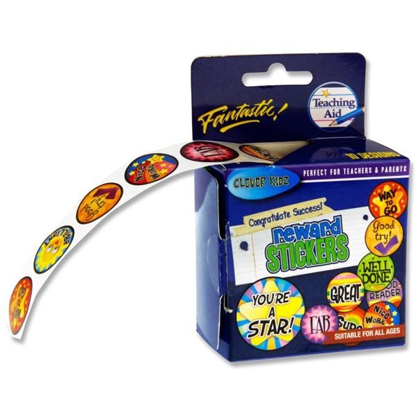 Clever Kidz Roll 200 Stickers - Reward