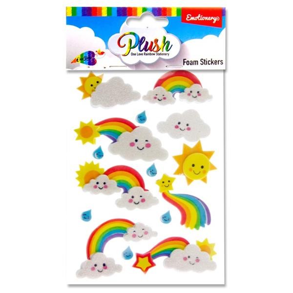 Emotionery 3d Flutterbies Foam Stickers - Rainbow