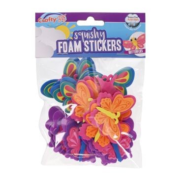 Crafty Bitz 3d - Squishy Foam Stickers - Butterflies