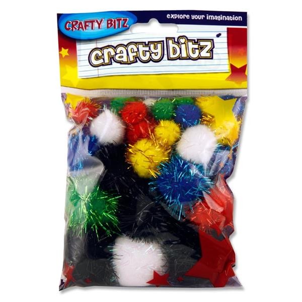 Craft Bitz - PomPom - Glitter Colour