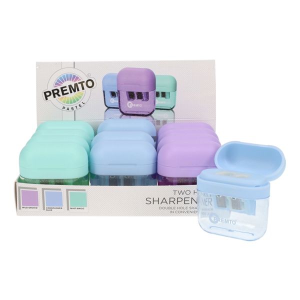 Sharpener CONTAINER - Pastel Twin - PREMTO (x12)