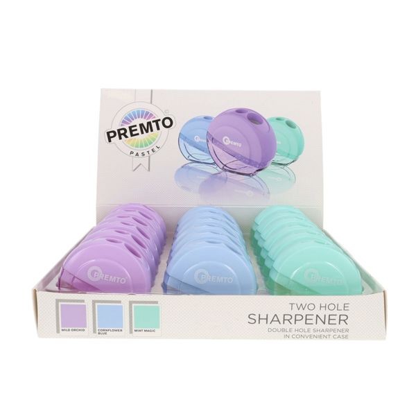 Sharpener CONTAINER - Pastel Twin - PREMTO (x12)