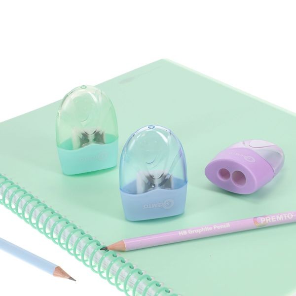 Sharpener CONTAINER - PASTEL - 2 Hole - PREMTO