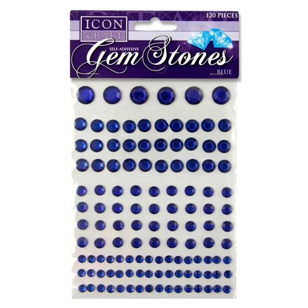 Icon Craft Pkt.120 Self Adhesive Gem Stones - Blue