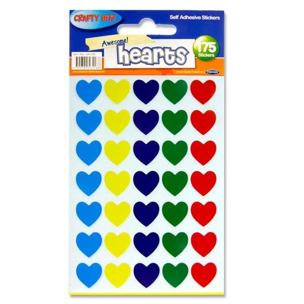 Crafty Bitz Pkt.175 Stickers - Heart