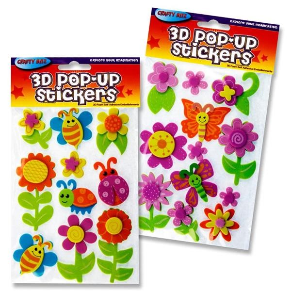 Crafty Bitz 3d Foam Stickers - PoP UP