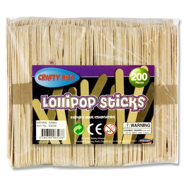 Ice Sticks - JUMBO - NATURAL - X 50