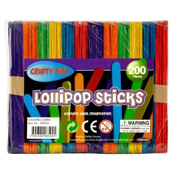 Ice Sticks - JUMBO - COLOUR - X 50